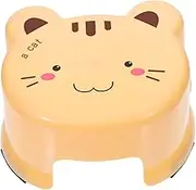 CRILSTYLEO Step Stool for Bathroom Non Slip Thickened Plastic Stool Cartoon Design for Bathing Shoe Changing and Playing Compact and Portable for Home Use