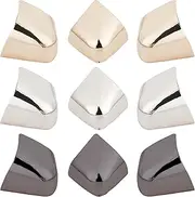 GORGECRAFT 3 Colors 6PCS Metal Shoes Pointed Protector Solid Color High Heels Toe Cap Elegant High Heels Tip Cover