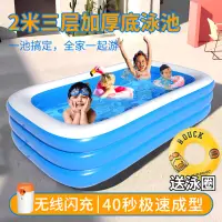 在飛比找樂天市場購物網優惠-兒童充氣游泳池家用大型寶寶嬰兒加厚成人超大號家庭桶海洋球水池
