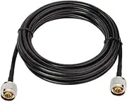 CORONIR N Male to N Male 10 ft Low-Loss Coaxial Extension Cable (50 Ohm) Pure Copper Coax Cables for 3G/4G/5G/LTE/ADS-B/Ham/GPS/WiFi/RF Radio to Antenna or Surge Arrester Use (Not for TV)