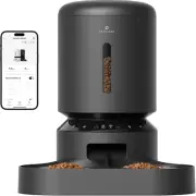 Smart Automatic Cat and Dog Feeder with WiFi, 5L Capacity, Dual Trays