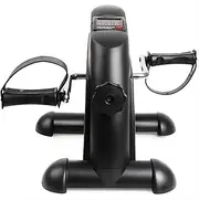 Mini Exercise Bike Pedal Exerciser Arm and Leg Cycle Exercise Bike Adjustable Resistance with LCD Display & Adjustable Resistance, Portable Home Office Leg Arm Foot Cycle Bike