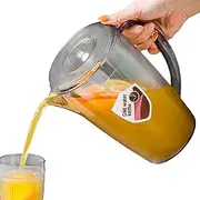Water Pitcher | 1.8L Cold Beverage Kettle with Lid and Handle - Refrigerator Pitcher for Water, Lemonade, Juice and Milk