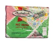 Meadowbrook Flat Sheet Full Size Floral Tile Pattern No Iron New Vintage 1970’s