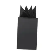 Prefolded Pocket Squares for Men Solid Color Pre-folded Mens Black Mountain