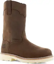 [FRYE] Men's The Safety-Crafted Wellington Boot Construction, Brown, 14 Wide