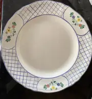 Vintage Herend Village Pottery Lattice Hill Serving Platter Plate Tray 13.25"