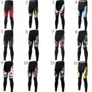 Men's Cycling Tights Gel Padded Bike Bicycle Pants Leggings Long Compression