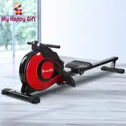 Everfit Magnetic Rowing Machine Rower Exercise Resistance Cardio Fitness Gym Red