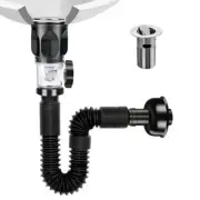 Bathroom Sink Drain Set with Flexible Expandable P-Trap