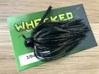 3/8oz WHACKED FOOTBALL JIG ~ CAMMO BLACK ~ Weedless (Bass / Yellowbelly)