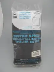 CHEF REVIVAL 607BA2-BK Bistro Apron w/ 2 middle pockets - Black
