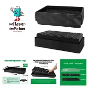 1020 Trays Sturdy Farmer Self Seedling Nursery Tray Plastic Seeds Starter Tra...