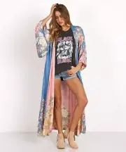 Spell and the gypsy blue skies reversible kimono brand New Never Worn