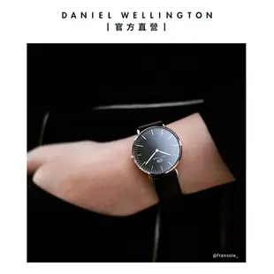 Daniel Wellington 手錶 Classic Sheffield 40mm爵士黑真皮皮革錶-三色任選(DW00100127 DW00100544 DW00100133)/ 金框