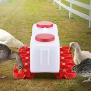 10L Chicken Waterer with Stand, Automatic Fill Water System with 10X PVC Cup, Au