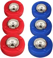 Milisten 6pcs Shuffleboard Pucks Set Durable Mini Game Accessories for Home Club for Casual Competitive Play Versatile Equipment for Fun