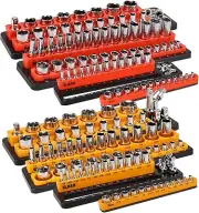 Durable Magnetic Socket Holder Set – Organize 143 Mechanic Tools Efficiently