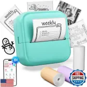 WCZ Sticker Maker M02X Mini Printer Bluetooth Print Pod Inkless Pocket Portab