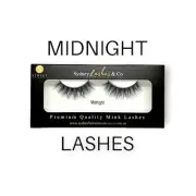 3D Mink Eyelashes (Midnight) Natural Lash False Strip Lashes Sydney Lashes & Co