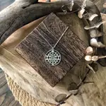 SRI YANTRA NECKLACE斯里神聖幾何不鏽鋼銀色項鍊