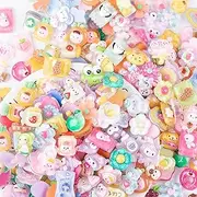 WENSIDUO 100Pcs Slime Charms Cute Set