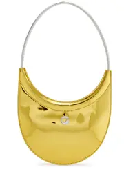 Coperni Ring Swipe Metallic Leather Shoulder bag - Gold ONE SIZE