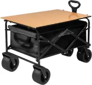 Folding Wagon Cart Beach Picnic Garden Utility Trolley Trailer Barrow Market Gro