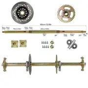 810mm Go Kart Rear Axle Kit Rotor 420 Sprocket Wheel Hub For ATV Quad Buggy UTV