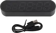 Gym Timer,Small Portable Gym Timer Clock,1000mAh USB Fitness Sports Interval Workout Timer Alarm Clock,Fitness Digital Timer for Home/Garage/Boxing