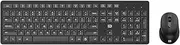 Wirel IK7300 Keyboard& Combo 2.4GHz Concave Button Set Power-Saving Silent Clicks Slim Combo for Laptop, Computer Black Black