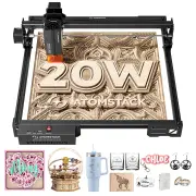 AtomStack Upgraded A20 PRO V2 20W Laser Engraver 24000mm/min Ultra Fast 120W High Power Laser Engraving Machine CNC Lase