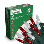 Christmas Uniquely LED Twinkle Lights - Matches Incandescent - Red / White