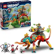 LEGO® DREAMZzz™ Mateo’s Fire Chameleon 71492 Imagination Toy for Kids, Fantasy Animal Playset, Birthday Toy for Boys and Girls Aged 7 and Up, Includes Hero and Villain Minifigures and Z-Blob