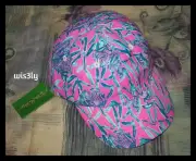 NWT Lilly Pulitzer Run Around Hat Extra Lucky Adjustable Baseball Cap Elephants