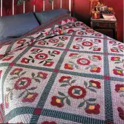 PLAID TIDINGS ------- VINTAGE APPLIQUE QUILT PATTERN
