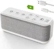 OnLyee Sound Machine for Adults, USB Rechargeable White Noise Gray, Gray
