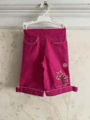 NWT Gymboree Girls Apple Tree Capri Pants 18-24 Months Fuchsia