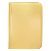 Ultra Pro Vivid YELLOW 4 Pocket Zippered Pro Binder Album Holds 160 Cards