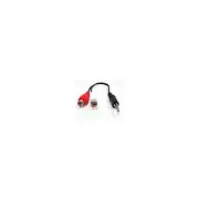 Crux 3.5-RCA/6 Right Angle 3.5mm Male to Female RCA Cable, 6 ft.