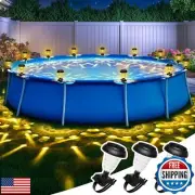 SUNCKET Solar Pool Lights for Framed Above Ground Pools, Waterproof Lights at