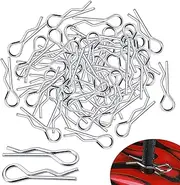 Hobbypark 1/18 Body Clips Small Bent Springy R Pins for WLtoys A949 A959 A969 A979 A959-B A969-B A979-B RC Car Vehicles (50-Pack)