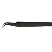 116mm Stainless Steel ESD Safe Curved Pointed Tweezers Anti Static Electronics