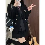 【砂糖の時光】花韆豬星嶼高西服DK/JK製服 日係男女學院風雙排扣西裝外套