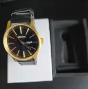 Nixon Men's Sentry 42mm Stainless Steel Leather Quartz Movement Watch A105 513
