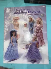 Crochet Patterns WEDDING DRESSES 11-1/2" Barbie &Sister. Unused