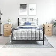 Sonoma Oak Bedside Nightstand Tables, 2-Piece Set, Wooden Drawers Storage for Bedroom, Room Furniture, 40x36x60 cm Engineered Night Stand
