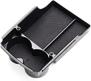 GUERBEIS Car Center Console Armrest Storage Box Fit For Tesla Model X Model S Central Storage Organizer Container Tray Accessories ABS Vehicle Console storage box unit