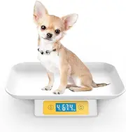 MINDPET-MED Digital Pet Scale for Small Animal, Accuracy 1g, Measuring Range 3g-15kg, Unit g/lb/oz/tl/ml, Suitable for Kitten Puppy Rabbit Tortoise Snake Etc
