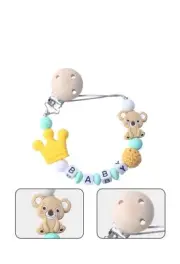 1*Dummy Clip Baby Boys Girls Pacifier Soother Chain Holder Strap Clips Silicone